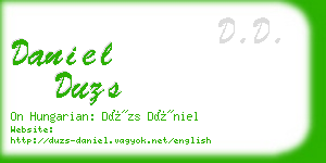 daniel duzs business card